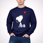 Peanuts Snoopy Sitting with Heart 3 Sweatshirt