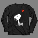 Peanuts Snoopy Sitting with Heart 4 Long Sleeves