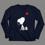 Peanuts Snoopy Sitting with Heart 6 Long Sleeves