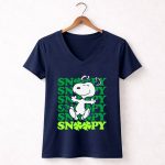 Peanuts Snoopy St Patricks Day 5 Womens V Neck