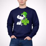 Peanuts Snoopy St Patricks Day Lucky Clover Hat 3 Sweatshirt