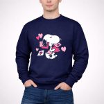 Peanuts Snoopy Valentines Hearts and Love Letters 3 Sweatshirt