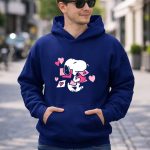 Peanuts Snoopy Valentines Hearts and Love Letters 8 Hoodie