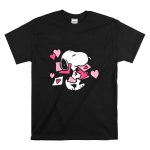 Peanuts Snoopy Valentines Hearts and Love Letters T Shirt 6