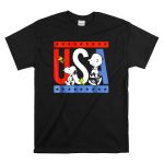Peanuts Snoopy Woodstock Charlie Brown Red White Blue USA Stars T Shirt 6