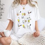 Peanuts Snoopy Woodstock Easter Spring Pattern 1 T Shirt
