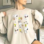 Peanuts Snoopy Woodstock Easter Spring Pattern 3 Sweatshirt