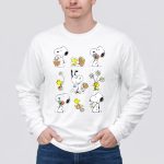 Peanuts Snoopy Woodstock Easter Spring Pattern 4 Long Sleeves