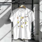 Peanuts Snoopy Woodstock Easter Spring Pattern T Shirt 6