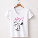Peanuts Snoopy Woodstock Love Mothers Hug 5 Womens V Neck
