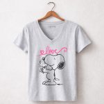 Peanuts Snoopy Woodstock Love Mothers Hug 7 Womens V Neck