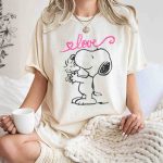 Peanuts Snoopy Woodstock Love Mothers Hug T Shirt 7