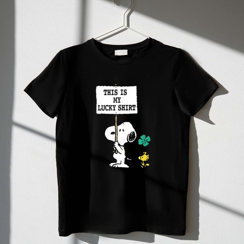Peanuts Snoopy Woodstock This Is My Lucky St Patricks Day 1 T Shirt