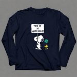 Peanuts Snoopy Woodstock This Is My Lucky St Patricks Day 91 Long Sleeves