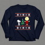 Peanuts Snoopy and Charlie Brown Christmas Snowflakes Ugly 6 Long Sleeves 1.jpg