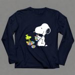 Peanuts Snoopy and Woodstock Painting Easter Eggs 4 Long Sleeves1