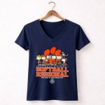 Peanuts Snoopy division I softball regional Clemson Tigers 2024 NCAA 5 Womens V Neck.jpg