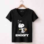 Peanuts Snoopy with Easter Basket 5 Womens V Neck1