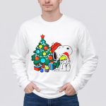 Peanuts Snoopy with Woodstock and Christmas Tree and Gifts 4 Long Sleeves 1.jpg