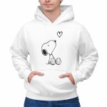Peanuts Valentine Snoopy Heart Valentines Day 2 Hoodie