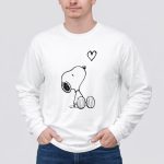 Peanuts Valentine Snoopy Heart Valentines Day 4 Long Sleeves