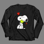Peanuts Valentine Snoopy Lots Of Love Hugging Woodstock Hearts 4 Long Sleeves