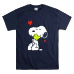 Peanuts Valentine Snoopy Lots Of Love Hugging Woodstock Hearts T Shirt 7