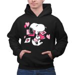 Peanuts Valentines Snoopy Carrying Hearts and Envelopes 2 Hoodie