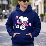 Peanuts Valentines Snoopy Carrying Hearts and Envelopes 8 Hoodie