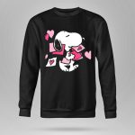 Peanuts Valentines Snoopy Carrying Hearts and Envelopes 9 Sweatshirt