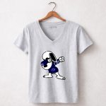 Penn State Nittany Lions Snoopy Dabbing 7 Womens V Neck.jpg