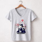 Penn State Nittany Lions Snoopy and Hello Kitty Valentine 7 Womens V Neck.jpg