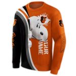 Personalized Baltimore Orioles Peeking Snoopy Ugly Sweater 2.jpg