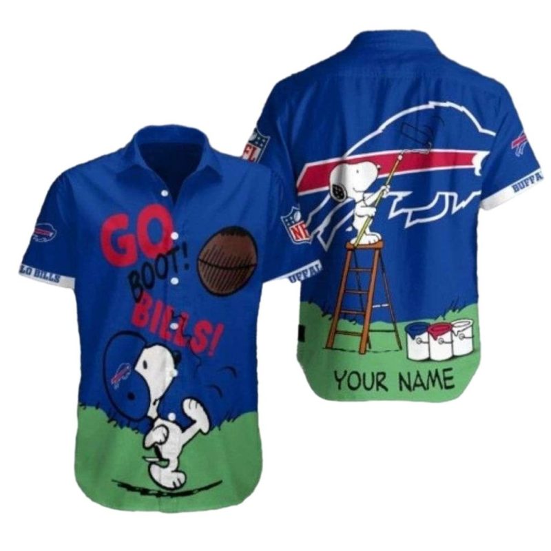 Personalized Buffalo Bills Go Bills Funny Snoopy Hawaiian Shirt 1.Jpg
