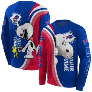 Personalized Buffalo Bills Peeking Snoopy All Over Print Sweatshirt 1.jpg