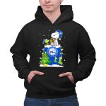 Philadelphia 76ers Snoopy Christmas Present With Tree And Woodstock 2 Hoodie