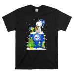 Philadelphia 76ers Snoopy Christmas Present With Tree And Woodstock T Shirt 6