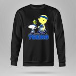 Philadelphia 76ers Snoopy Fans With Basketball 9 Hoodie