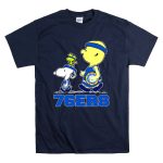 Philadelphia 76ers Snoopy Fans With Basketball T Shirt 7