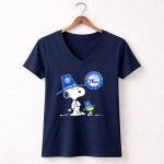 Philadelphia 76ers Snoopy Woodstock Pilgrim Hat Basketball 5 Womens V Neck