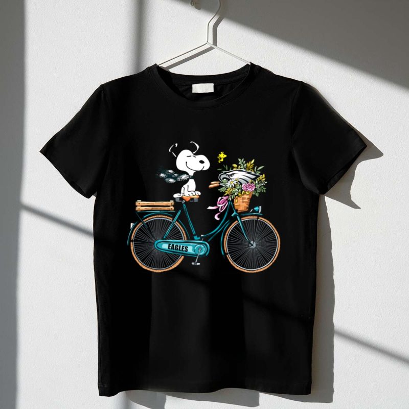 Philadelphia Eagles Snoopy Bicycle Flower Basket 1 T Shirt.jpeg 1 T Shirt