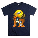 Philadelphia Eagles Snoopy Charlie Brown Halloween Pumpkin Moon T Shirt 7