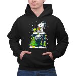 Philadelphia Eagles Snoopy Christmas Doghouse With Woodstock And Lights 2 Hoodie