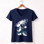 Philadelphia Eagles Snoopy Dabbing Mascot 5 Womens V Neck