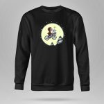 Philadelphia Eagles Snoopy Et Moon Bicycle Scene 9 Sweatshirt