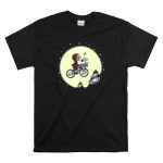Philadelphia Eagles Snoopy Et Moon Bicycle Scene T Shirt 6