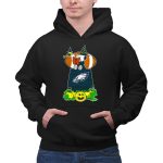 Philadelphia Eagles Snoopy Halloween Witch And Football Pumpkin Scene 2 Hoodie