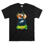 Philadelphia Eagles Snoopy Halloween Witch And Football Pumpkin Scene T Shirt 6