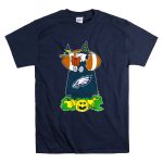 Philadelphia Eagles Snoopy Halloween Witch And Football Pumpkin Scene T Shirt 7
