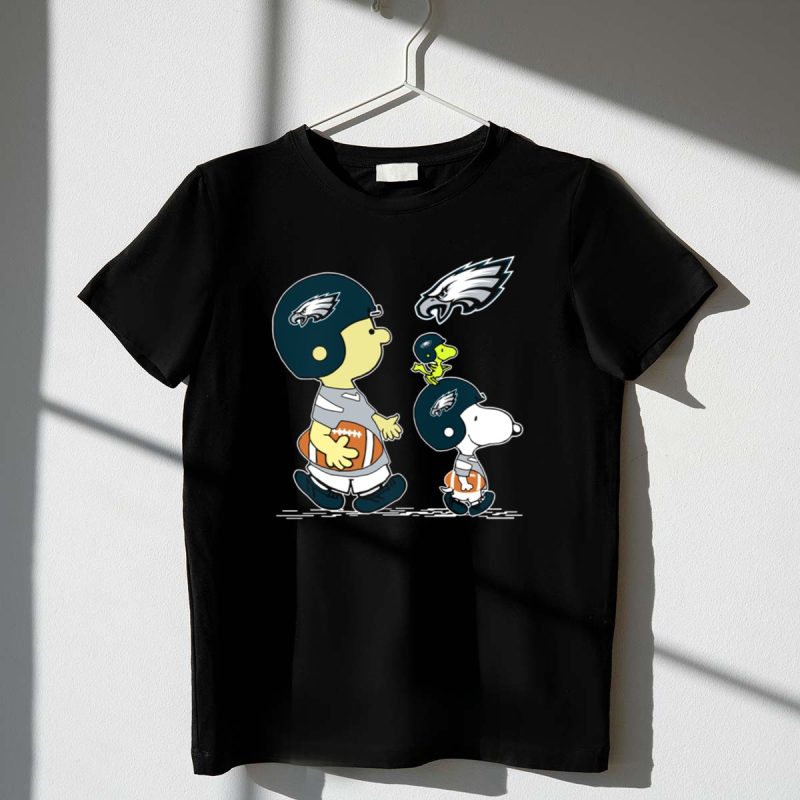 Philadelphia Eagles Snoopy And Woodstock Football Helmets 1 T Shirt